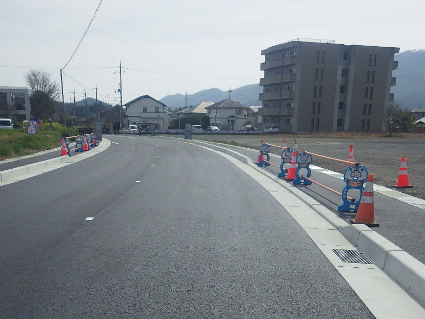 令和2年度 社会資本整備総合交付金事業 町道蒲生野中央線道路改良事業に伴う国道9号拡幅工事